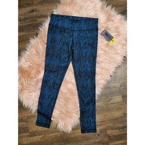 Blue & Black Leggings
